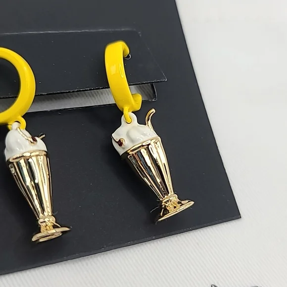 Coach Sundae Hoop Huggie Earrings - Picture 4 of 5